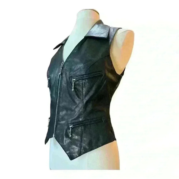 Easy rider leather vest - Picture 3 of 8
